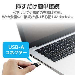 エレコム 有線骨伝導ヘッドセット USB-A ブラック HS-BC05UBK-イメージ4