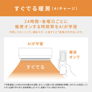 パナソニック 「工事代金別」 6畳向け 自動お掃除付き 冷暖房インバーターエアコン Eolia(エオリア) Xシリーズ Xシリーズ CS-X225D-W-S-イメージ10