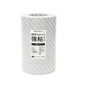 カモ井 mt large core ストライプ・銀 強粘着 10巻 FC415SM-MT10L076-イメージ2