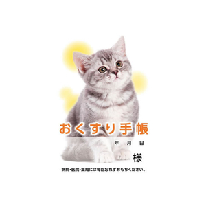 ダイオープリンティング おくすり手帳 猫 40ページ 50冊 F051971-59352-イメージ1