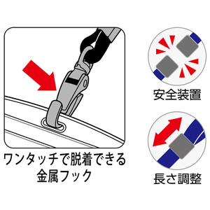 オープン工業 吊り下げ名札 レザー調 ヨコ名刺 黒 F014973-N-123P-BK-イメージ6