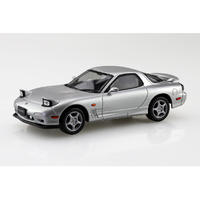 アオシマ 1/32 アンフィニ FD3S RX-7(シルバーストーンメタリック) 楽プラ スナップキット No.4-SS Aﾗｸﾌﾟﾗ04SSｱﾝﾌｲﾆRX7SSﾒﾀﾘﾂｸ