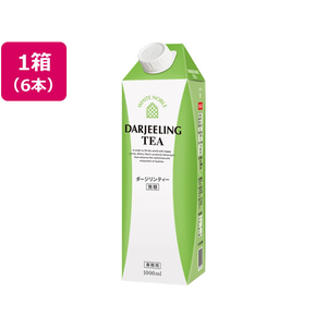 三井農林 ホワイトノーブルリキッドティー ダージリン無糖 1L 6本 1箱(6本) F815414-60017-イメージ1