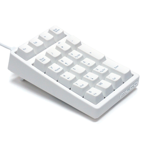 FILCO メカニカルテンキーパッド Majestouch TenKeyPad 2 Professional 茶軸 マットホワイト FTKP22M/MW2-イメージ1