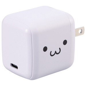 エレコム USB Power Delivery 65W AC充電器(C×1) しろちゃん(ホワイト×ブラック) MPA-ACCP8565WF-イメージ1