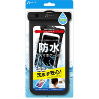 エアージェイ 水に浮く防水スマホケース BK AC-WP7 BK