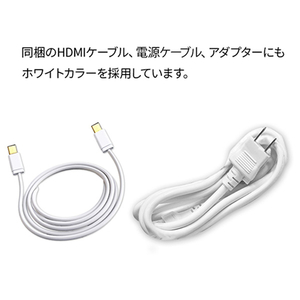 JAPANNEXT 23．8型液晶ディスプレイ ホワイト JN-IPS2381FHDR-HSP-W-イメージ4