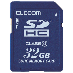 エレコム SDHCメモリカード(H) 32GB MF-FSDC4Hシリーズ MF-FSD032GC4/H-イメージ1