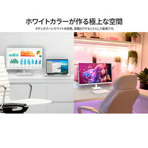 JAPANNEXT 21．5型液晶ディスプレイ ホワイト JN-IPS215FHDR-W-イメージ2