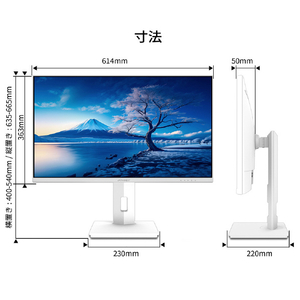 JAPANNEXT 27型液晶ディスプレイ ホワイト JN-IPS27UHDR-C65W-HSP-W-イメージ16