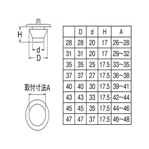 ＳＡＮＥＩ バス用 W式ゴム栓 FCT7787-H27F-47-イメージ2