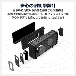 フォーティーズ Bluetoothスピーカー HW2 ミリタリーカーキ FSBTS209HW2-イメージ8