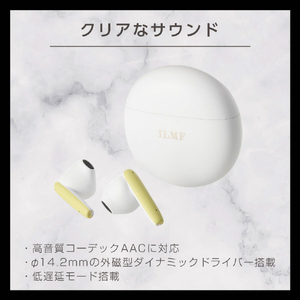 エレコム 完全ワイヤレスBluetoothヘッドフォン ILMF イエロー LBT-TWS17EYL-IL-イメージ4