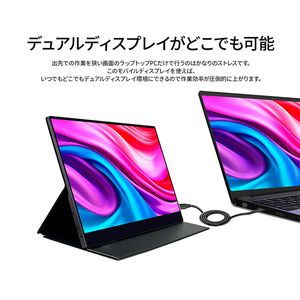 JAPANNEXT 15．6型タッチパネル対応液晶ディスプレイ ブラック JN-MD-IPS1563UHDR-T-イメージ9