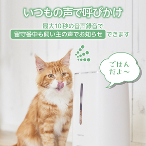 エレコム ペット用タイマー式自動給餌器 1皿タイプ ホワイト PET-AF03WH-イメージ4