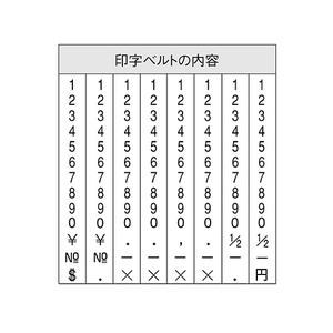 シヤチハタ エルゴグリップ 欧文8連 明朝体 3号 F802911-CF-83M-イメージ2