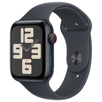 Apple Apple Watch SE(GPS + Cellularモデル)- 44mm ミッドナイトアルミニウムケースとミッドナイトスポーツバンド - S/M MXGL3J/A