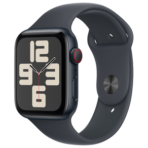 Apple Apple Watch SE(GPS + Cellularモデル)- 44mm ミッドナイトアルミニウムケースとミッドナイトスポーツバンド - S/M MXGL3J/A-イメージ1