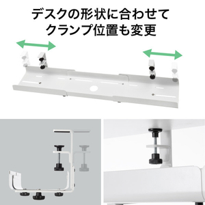 サンワサプライ ケーブル配線トレー ホワイト CB-CT8W-イメージ18