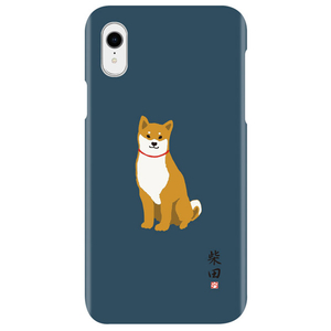 abbi FRIENDS iPhone XR用しばたさんケース ネイビー ABF14567I61-イメージ1