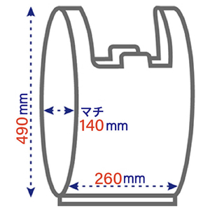 オルディ バランスパックネオ手提げ袋 L/40号 乳白 100枚入 BP-NTPL-100-イメージ2