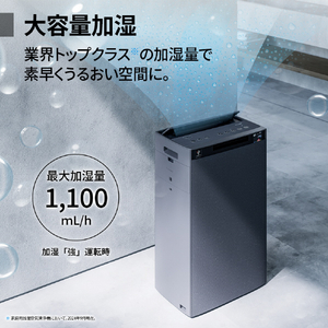 シャープ 加湿空気清浄機 グレー系 KI-TX100-H-イメージ12