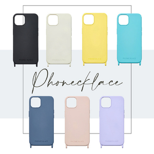 PHONECKLACE iPhone 15用ストラップホール付きシリコンケース ミント PN25570I15-イメージ3