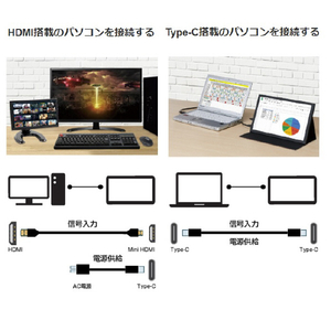 アイティプロテック 11．6型モバイル液晶マルチモニター ブラック LCD11HCR-IPS-イメージ10