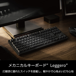 エレコム 有線メカニカルテンキーレスキーボード ブラック TK-MC30UKLBK-イメージ3