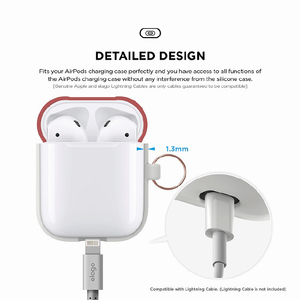 elago AirPods DUO HANG CASE カラビナ付き ナイトグローブルー EL_APDCSSCDD_NB-イメージ5