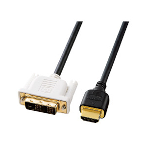 サンワサプライ HDMI-DVIケーブル 1m KM-HD21-10K-イメージ1