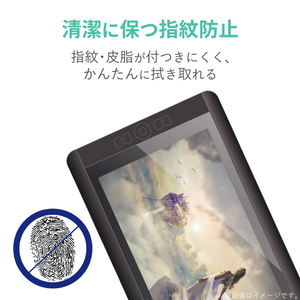 エレコム Wacom Cintiq 13HD用フィルム/ペーパーライク/反射防止/ケント紙タイプ TB-WC13FLAPLL-イメージ6