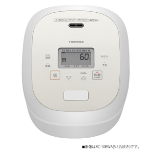 東芝 真空IH炊飯ジャー(1升炊き) 炎匠炊き グランホワイト RC-18RWA(W)-イメージ2