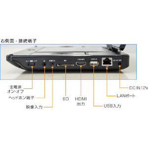 グリーンハウス 11．6型ポータブルブルーレイディスクプレーヤー TV付き ブラック GH-PBD11BT-BK-イメージ6