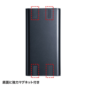 サンワサプライ モバイルバッテリー(AC・USB出力対応・マグネットタイプ) BTL-RDC16MG-イメージ3