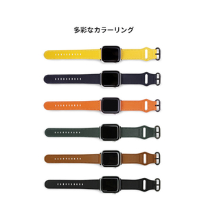 EGARDEN Apple Watch 49/46/45/44/42mm用バンド GENUINE LEATHER STRAP ディープグリーン EGD20589AW-イメージ13