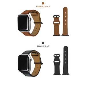 EGARDEN Apple Watch 49/46/45/44/42mm用バンド GENUINE LEATHER STRAP ディープグリーン EGD20589AW-イメージ16