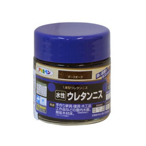 アサヒペン 水性ウレタンニス 100ml ダークオーク FC641PJ-イメージ1