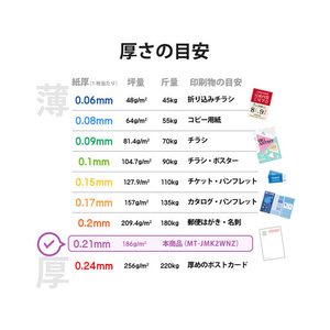 エレコム 名刺用紙 クリアカット 厚口 250枚 ホワイト FC08954-MT-JMK2WNZ-イメージ6