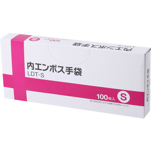 伊藤忠リーテイルリンク ポリエチレン手袋 内エンボス S クリア 100枚 FC93062-LDT-S-イメージ2