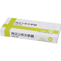 伊藤忠リーテイルリンク 内エンボス手袋 M 100枚 FC93063-LDT-M