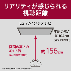 LGエレクトロニクス 77V型4Kチューナー内蔵4K対応有機ELテレビ【壁掛け専用】 OLED77M3PJA-イメージ14