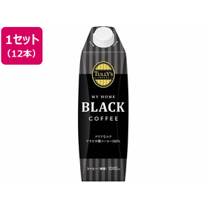 伊藤園 TULLY’S COFFEE BLACK 1L×12本 FCC6453-イメージ1