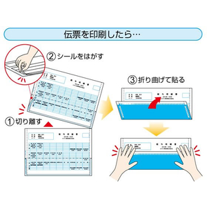 ヒサゴ 給与明細書(密封式) A4タテ 2面 100枚 FCV3028-OP1172TN-イメージ2