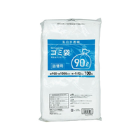 Forestway 詰替用ゴミ袋薄手タイプ 乳白 90L 100枚 FC800NT-FRW208718