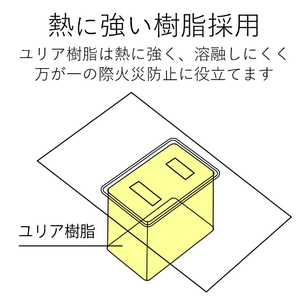 エレコム デザインタップ(2ピン・4個口) ブラック AVT-M01-24BK-イメージ7