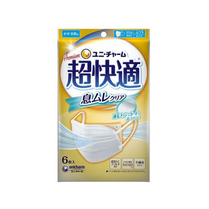 ユニ・チャーム 超快適マスク 息ムレクリア ふつう 6枚 FC15874-イメージ1