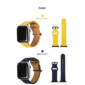 EGARDEN Apple Watch 42/41/40/38mm用バンド GENUINE LEATHER STRAP オレンジ EGD20602AW-イメージ14