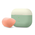 elago AirPods Pro用シリコンケース DUO CASE パステルグリーン EL_APPCSSCUB_GR