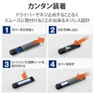 ロジテック USB3．2(Gen2)対応M．2 SATA &NVMe SSDケース LGB-PNVSUAC-イメージ4